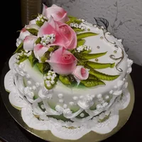 УКРАШАЕМ КРЕМОВЫЕ ТОРТЫ /DECORATING CREAM CAKES